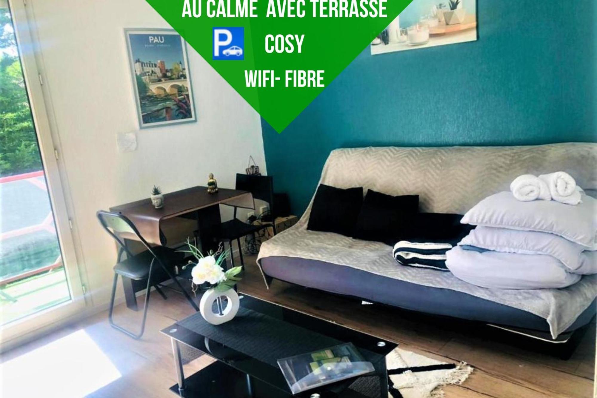 Appartamento Le petit Park-studio-terrasse- piscine-WIFI FIBRE Pau Esterno foto